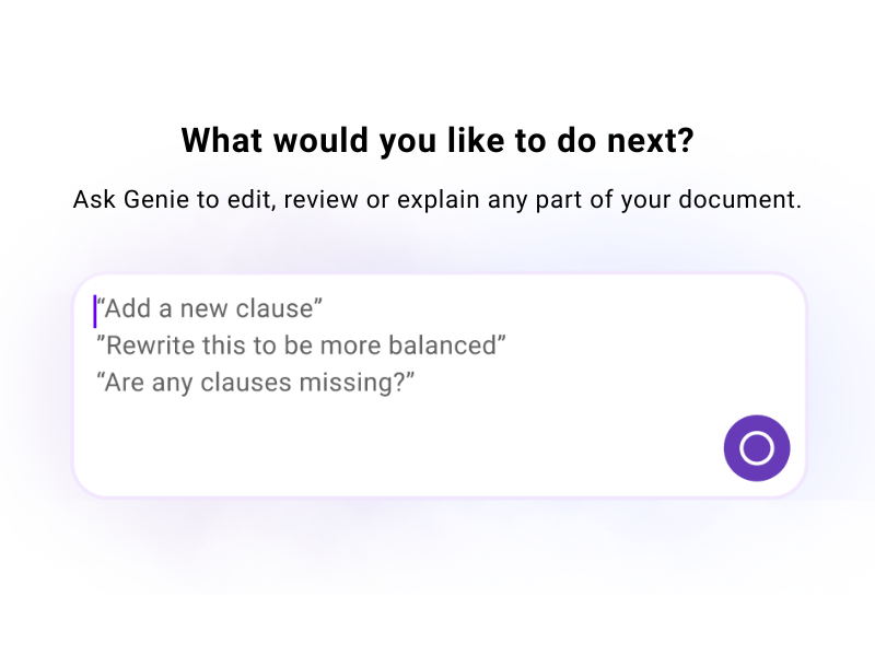 screenshot of Genie AI